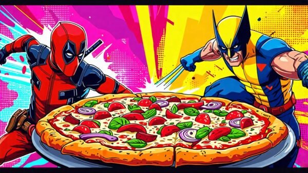 superhero themed pizza collaboration