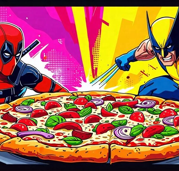 superhero themed pizza collaboration