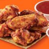 Little Caesars chicken wings and sauce